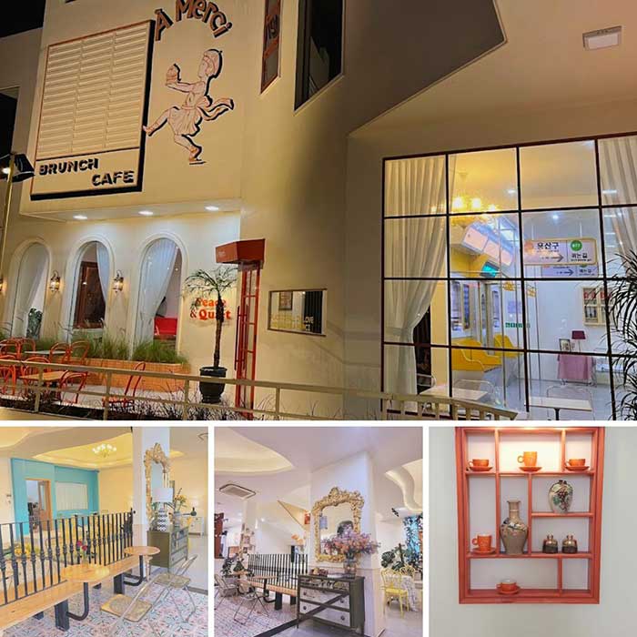 À Merci Coffee & Burch là quán cafe chill ở Quy Nhơn được trang trí giống ga tàu điện ngầm Yongsan ở Seoul