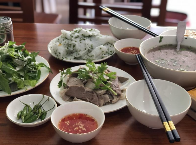 Bánh hỏi cháo lòng Xứ Nẫu