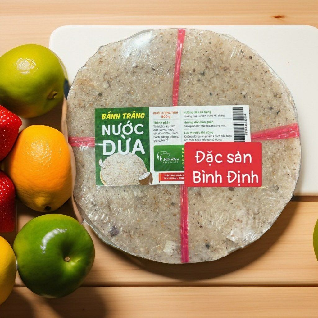 Bánh tráng dừa Bình Định - Đặc sản miền đất võ