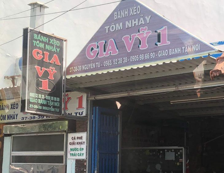 Quán bánh xèo Gia Vỹ Quy Nhơn có 2 cơ sở