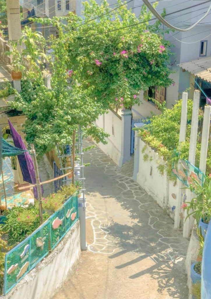 Chỉ mất từ 25 – 30 phút để đi từ trung tâm thành phố Quy Nhơn đến con đường đá xanh