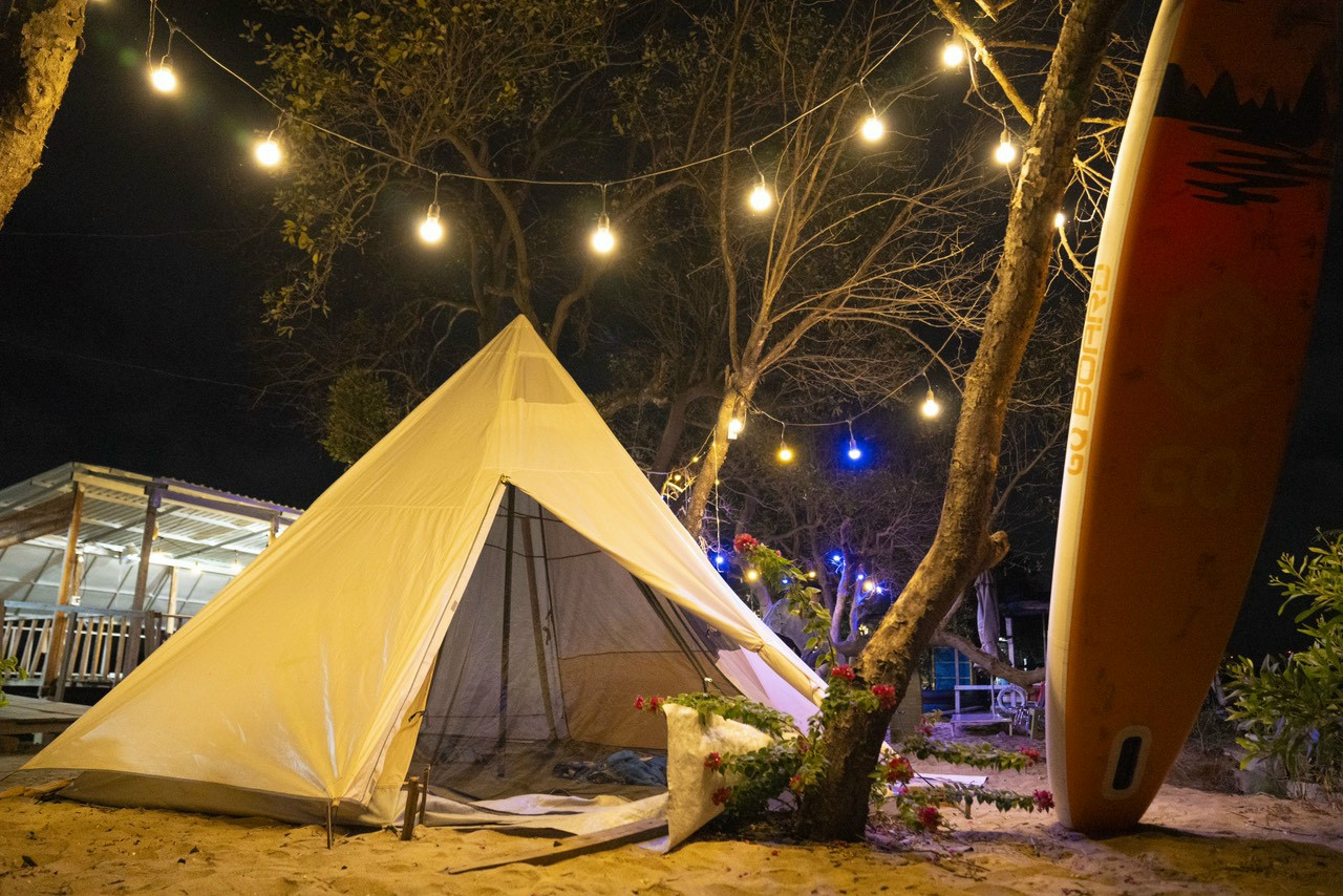 Cắm trại qua đêm tại Cồn Chim Quy Nhơn