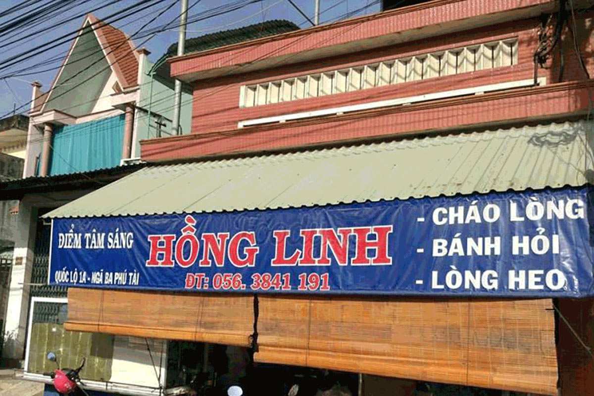 Cháo lòng bánh hỏi Hồng Linh