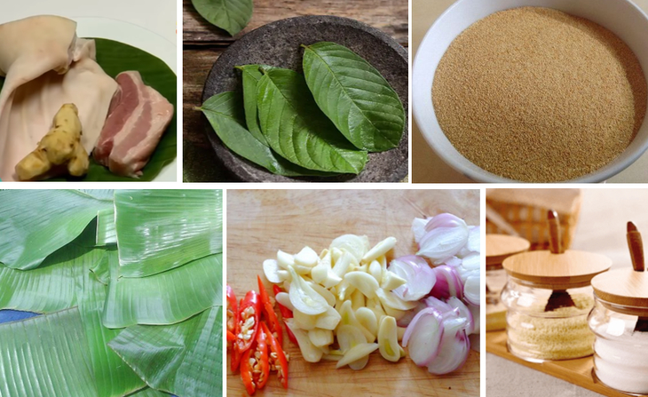 Chuẩn bị các nguyên liệu làm tré